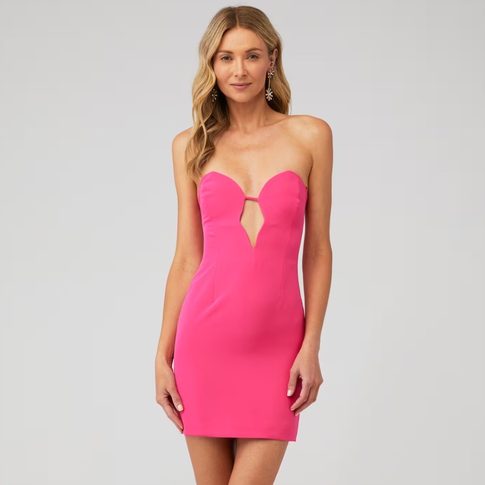 Bardot | Eleni Mini Dress | Hot Pink